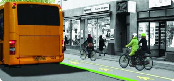 减少人车争路 丹麦2015年将推LED巴士站