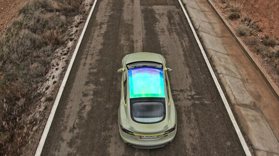 特斯拉XchangeE概念车亮相 LED灯环绕比Model S更科幻