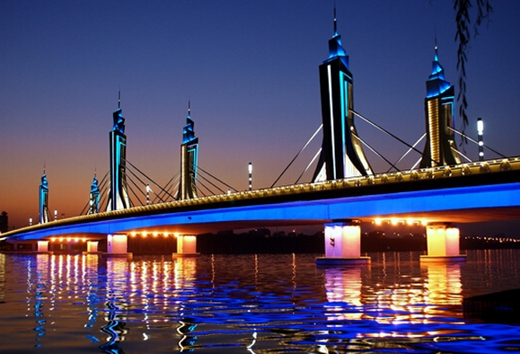 北京玉带河道路桥照明设计